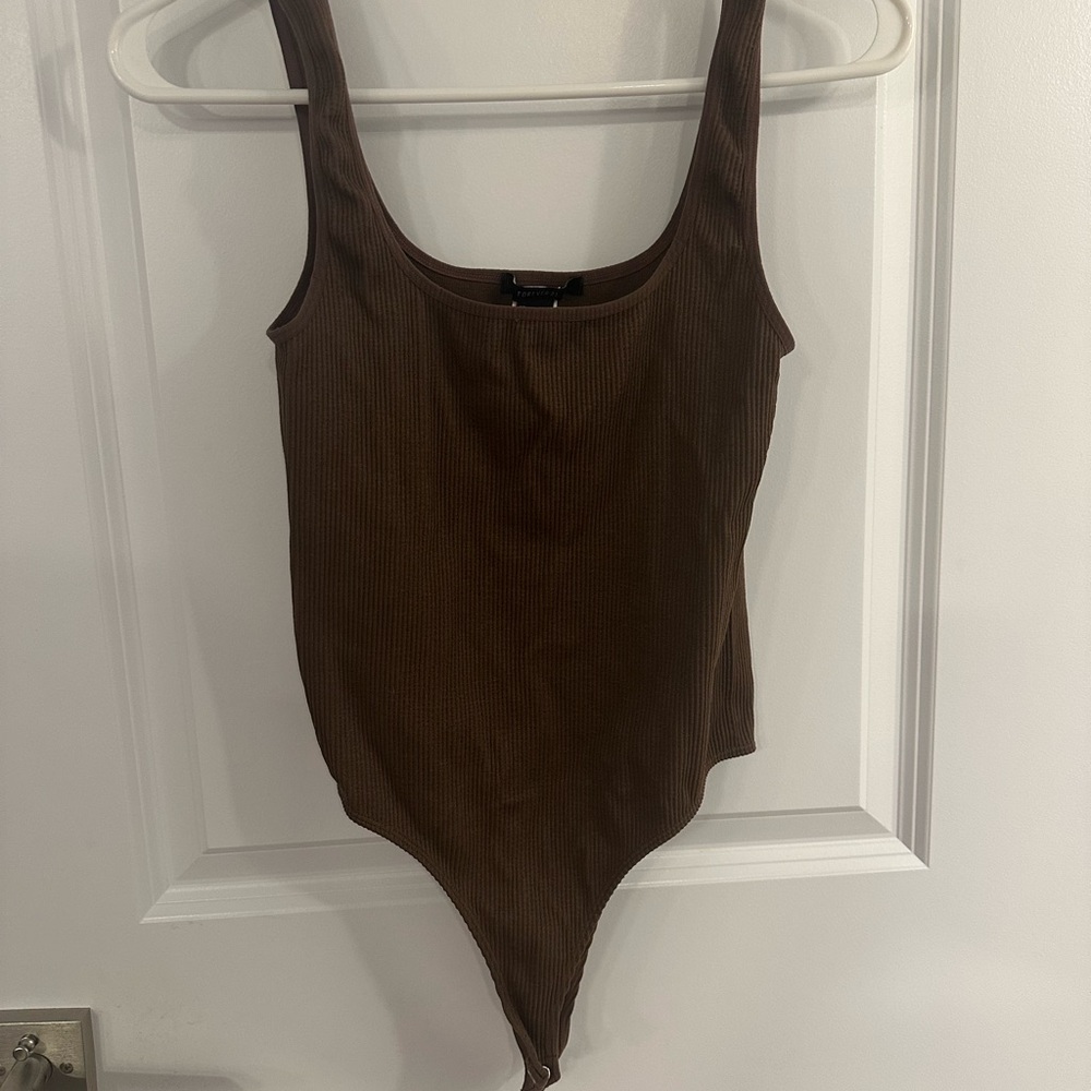 Forever 21 Chocolate Brown Bodysuit